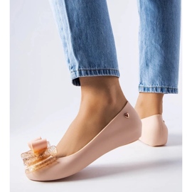 D/GMR Beige Ballerinas von Meliska mit Schleife von Jerome 2