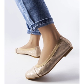 D/GMR Ballerinas in Beige-Metallic von Crummit 2