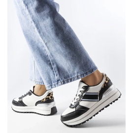 D/GMR Schwarze Sneaker mit Glitzereinsätzen von Lang 2