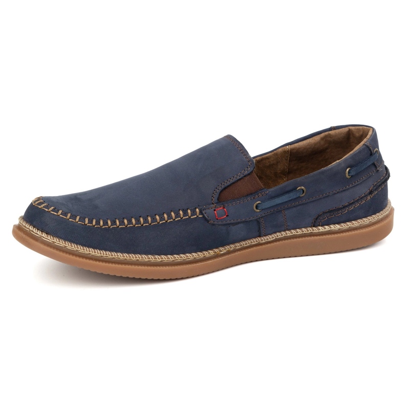 Olivier Herrenschuhe rutschten die Slipper 314GT Marine Blau aus 1