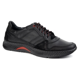 Olivier Herren Lederspitze -up Schuhe Sportstil 315gt Floter schwarz 1