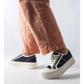 D/GMR Schwarze Plateau-Sneaker von Castanthea 2