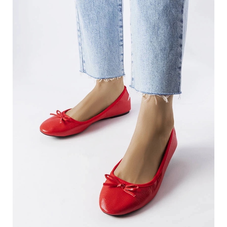 D/GMR Rote Ballerinas mit Schleife von Vaillancour 1