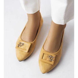 D/GMR Beige Ballerinas verziert mit Strasssteinen von Fleming 2