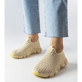 D/GMR Hellbeige Sport-Slip-On-Sneaker von Obenor 1