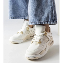 D/GMR Beigefarbene Sneaker aus kombinierten Materialien von Malas 1