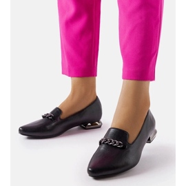 D/GMR Schwarze Ballerinas mit Lederinnensohle von Lovato 2