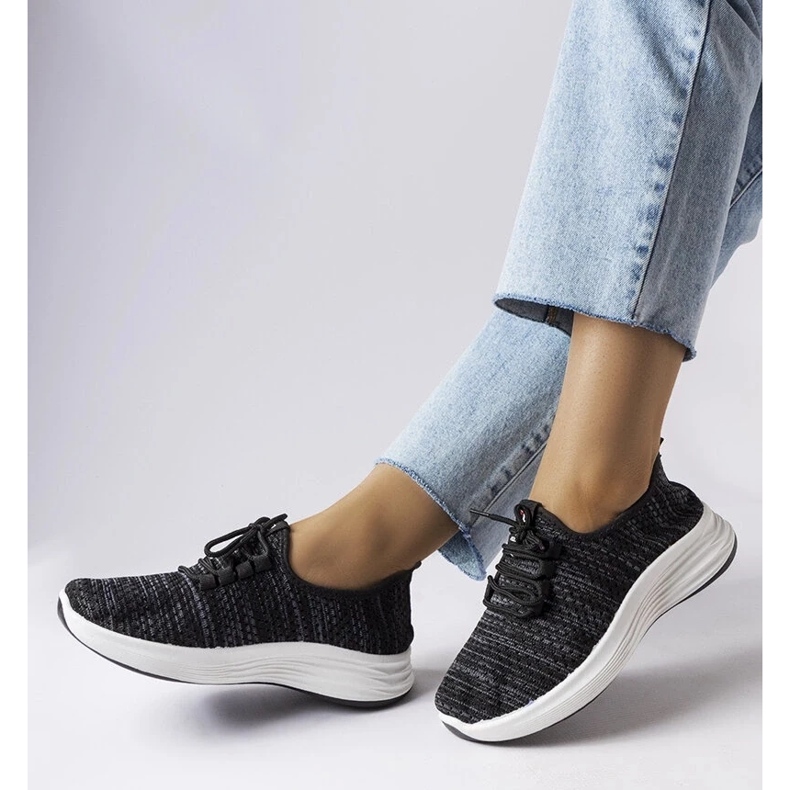 D/GMR Schwarze Stoffsneaker von Tommaso 2