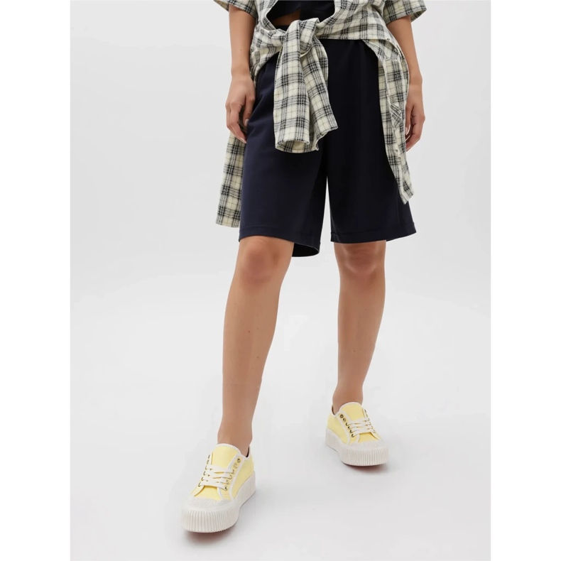 Gelbe Plateau-Sneaker für Damen 1