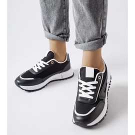 D/GMR Schwarze Sneakers mit grünem Akzent Tod 2