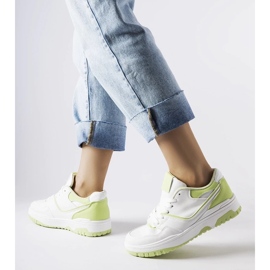 D/GMR Barrette-Sneaker in Weiß und Grün 2