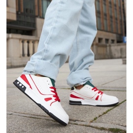 D/GMR Archies weiß-rote Schuhe mit grüner Zunge 1