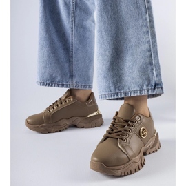 D/GMR Braune Sneakers mit massiver Sohle von Arpaia 1