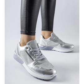 D/GMR Graue Sneaker mit Zierfaden von Facondo 2