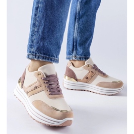 D/GMR Plateauschuhe von Provinciale in Rosa und Beige 2