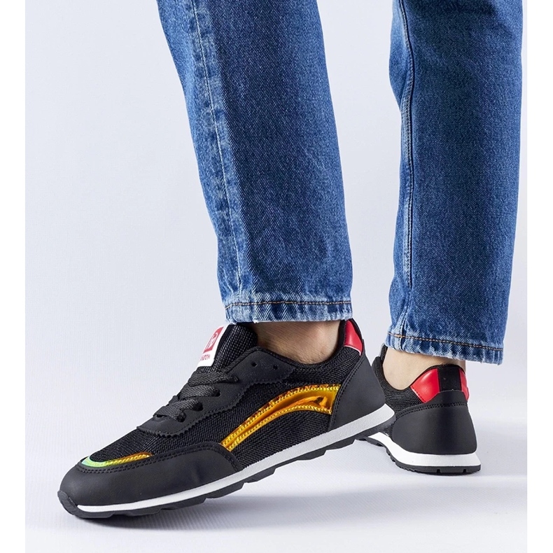 D/GMR Schwarze Cavior-Sportsneaker 2