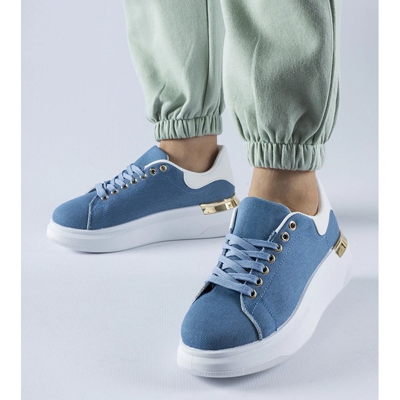 D/GMR Marineblaue Turnschuhe auf der Scudelando-Plattform 2