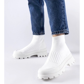 D/GMR Weiße Sneakers mit flexiblem Obermaterial Varden 1