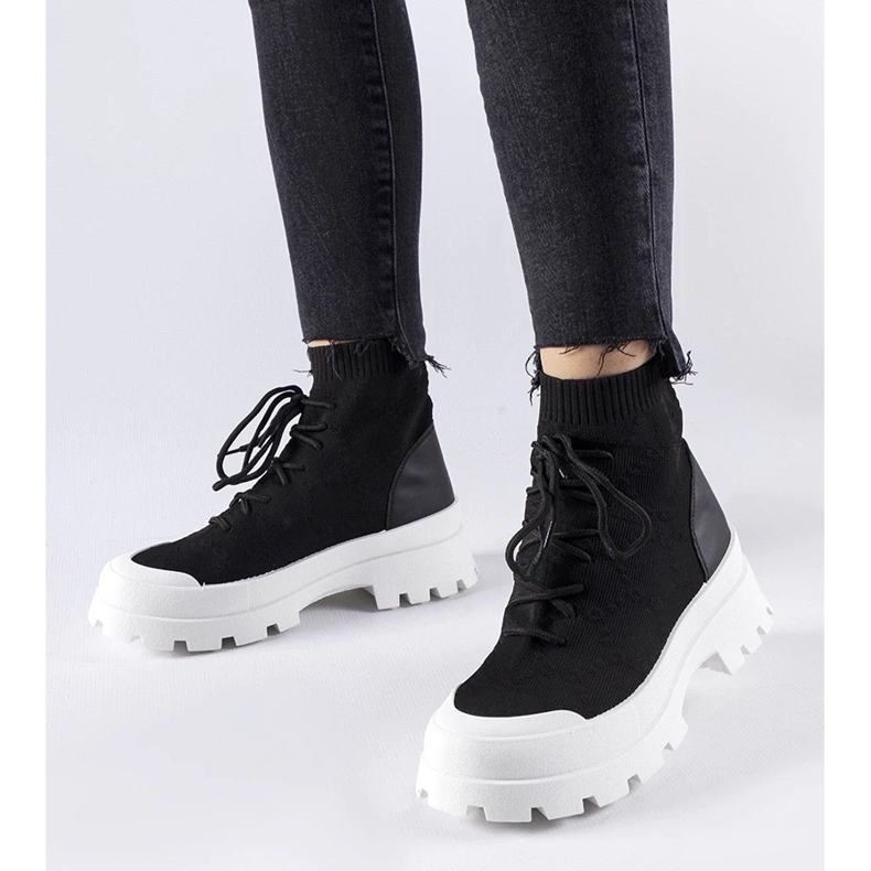 D/GMR Schwarze High-Top-Sneaker von Éric 1