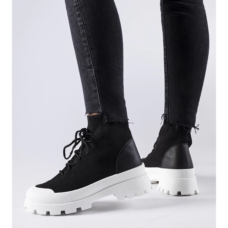 D/GMR Schwarze High-Top-Sneaker von Éric 2