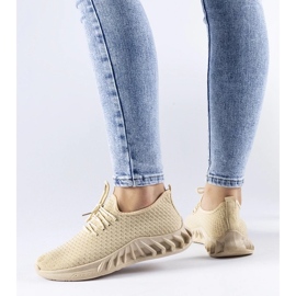 D/GMR Beige Stoff-Sneaker von Derek 2