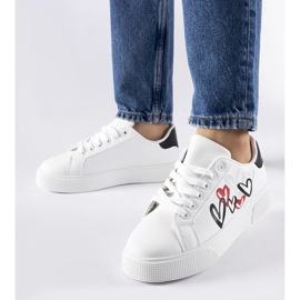 D/GMR Weiße Turnschuhe auf der Montclair-Plattform 2