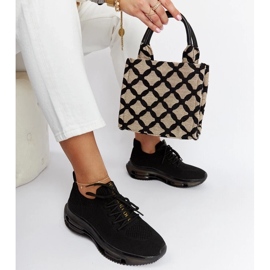 D/GMR Schwarze Plateau-Sneaker Goe JJ2N4080 2