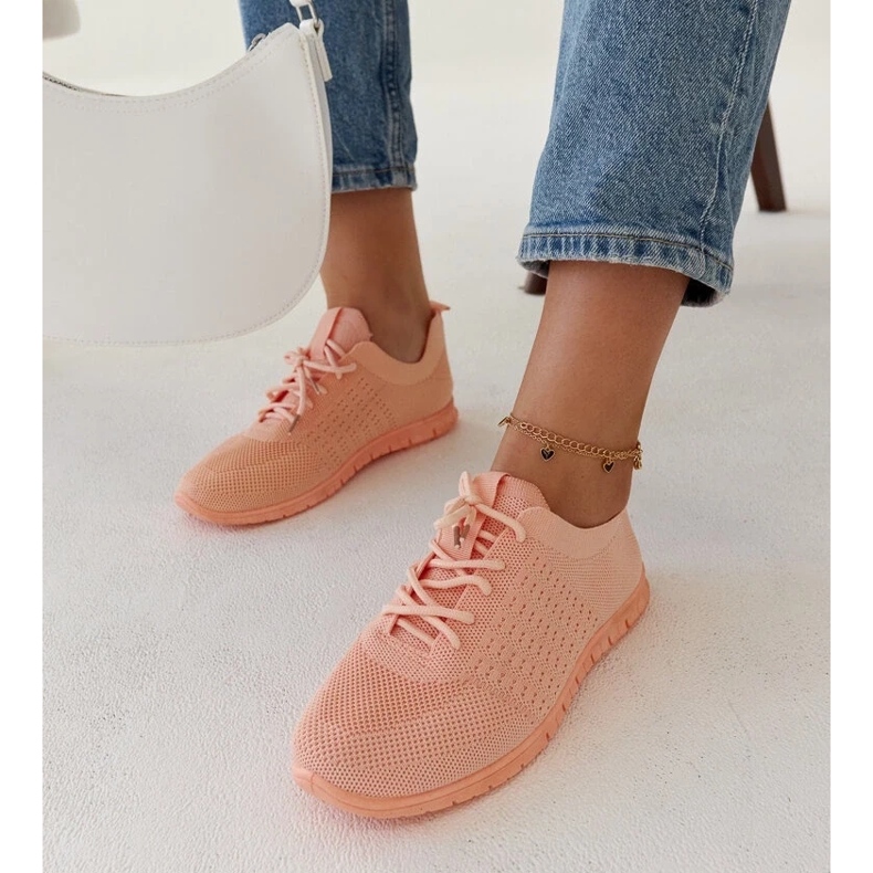 D/GMR Mairago-Sneaker aus rosafarbenem Stoff 1