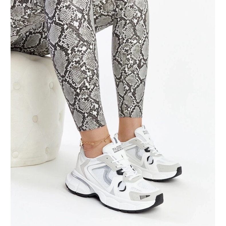 D/GMR Weiße Sneaker mit massiver Jacobine-Sohle 2