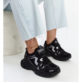 D/GMR Schwarze Sneakers mit massiver Jacobine-Sohle 1