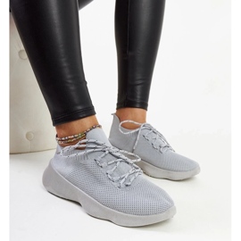 D/GMR Graue Roshni-Sportsneaker 1