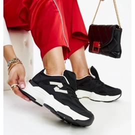 D/GMR Schwarze Sneaker mit massiver Gergely-Sohle 2