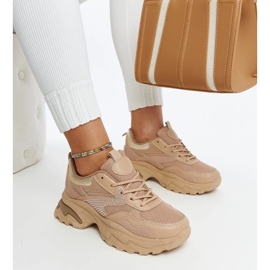 D/GMR Braune Plateau-Sneaker, verziert mit Maras-Zirkonen 1