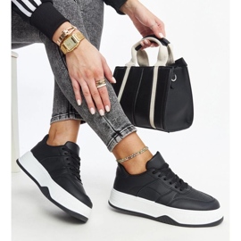 D/GMR Schwarze Sneaker mit dicker Rafida-Sohle 2