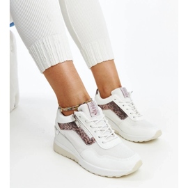 Weiße Damen-Sneaker mit Keilabsatz von Cross Jeans 2