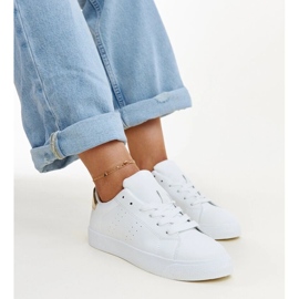 Weiß-goldene Akila-Sneaker 1