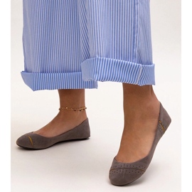 Graue klassische Dorris-Ballerinas 2