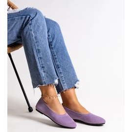 D/CEO Lila Ballerinas aus Stoff von Yafia 2