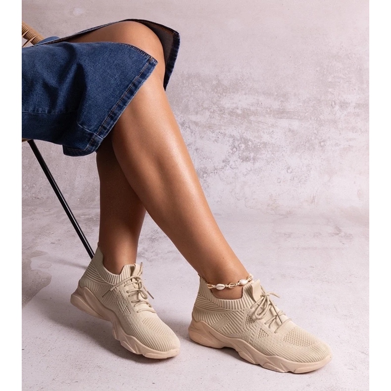 D/CEO Beige Stoff-Sneaker von Madi 2