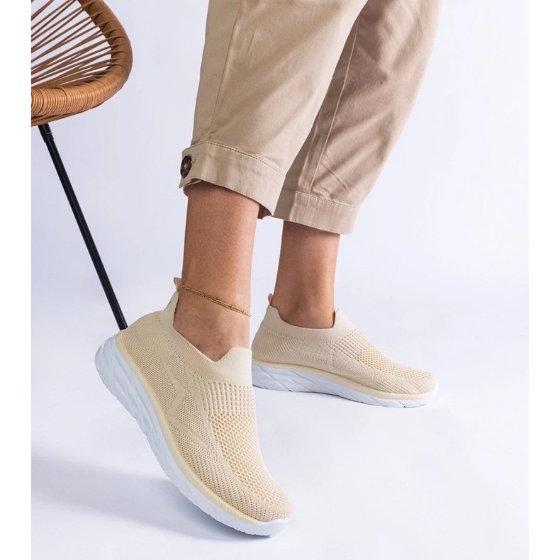 D/CEO Beigefarbene Slip-on-Sportsneaker von Aquilina 2