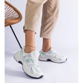 D/CEO Weiße und grüne Sportschuhe für Frauen Sneaker Sedilla 2