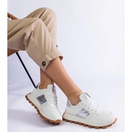 D/CEO Weiße Sneaker mit sichtbarem Restia-Schutz 1