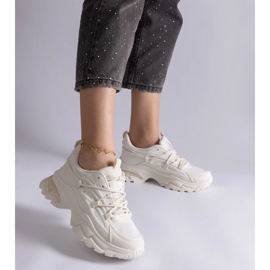 D/CEO Beige Sport-Sneaker mit massiver Roxana-Sohle 2