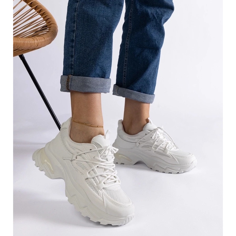 D/CEO Weiße Sport-Sneaker mit massiver Roxana-Sohle 2