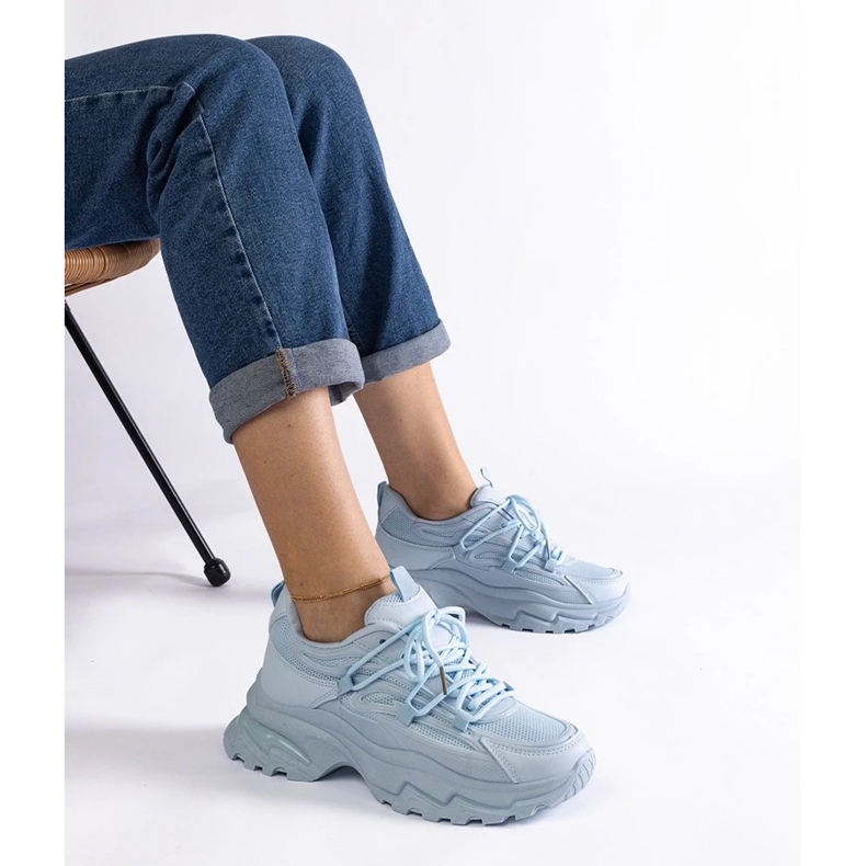 D/CEO Blaue Sport-Sneaker mit massiver Roxana-Sohle 1