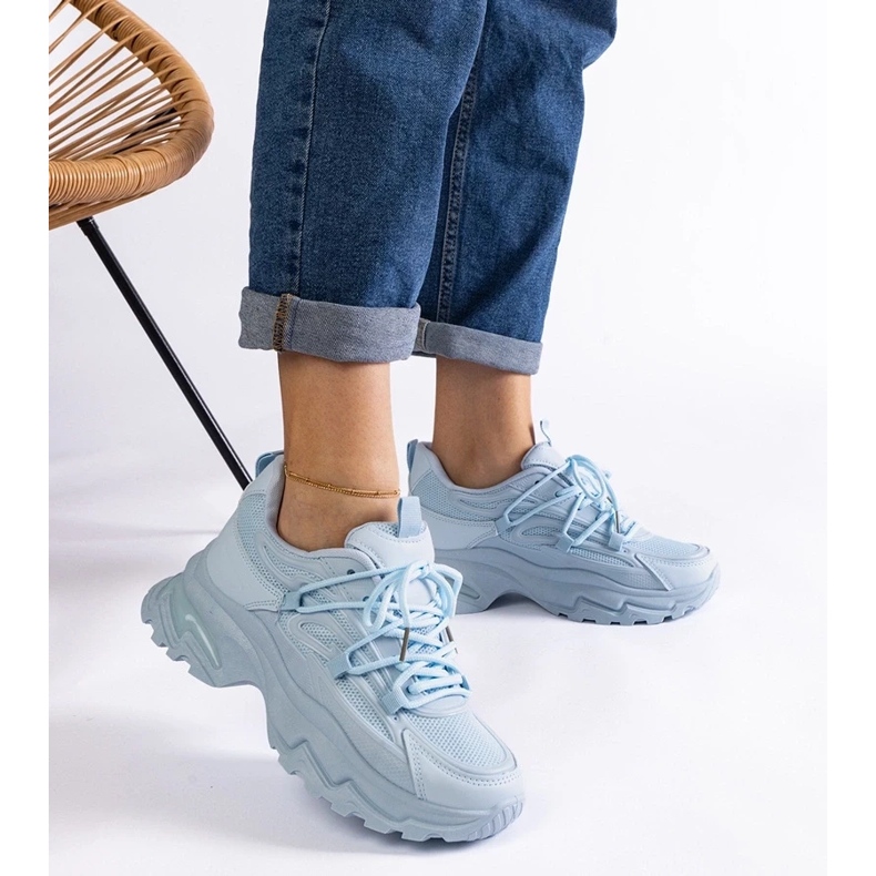 D/CEO Blaue Sport-Sneaker mit massiver Roxana-Sohle 2