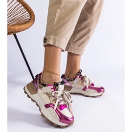 D/CEO Pink -Turnschuhe mit einem Tiermotiv Soria dekoriert rosa 2