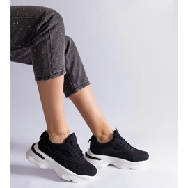 D/CEO Schwarze Sneaker mit dickerer Sohle von Guerrera 2