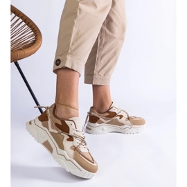 D/CEO Braune Turnschuhe mit Valdez 'Zirkonschnur dekoriert 2