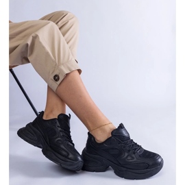 D/CEO Schwarze Turnschuhe auf dem massiven Sohle Adoma 1